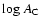${\rm log}~A_{\rm C}$