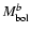 $M_{\rm bol}^{b}$