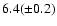 $6.4(\pm0.2)$