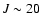 $J\sim20$