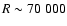 $R\sim70~000$