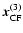 $\vec{x}^{(3)}_{\rm CF}$