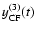 $y^{(3)}_{\rm CF} (t)$
