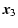 $\displaystyle \vec{x}_{3}$