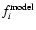 $f_{i}^{{\rm model}}$