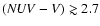 $({\it NUV-V})\gtrsim 2.7$