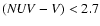 $({\it NUV-V})<2.7$