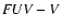 ${\it FUV-V}$