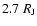 $2.7~R_{\rm J}$