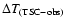 $\Delta T_{{\rm (TSC-obs)}}$
