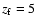 $z_{\rm f}=5$