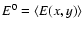 ${E^{0} = \langle E(x,y) \rangle}$