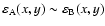 $\varepsilon _{\rm A}(x,y) \sim \varepsilon _{\rm B}(x,y)$