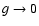 ${g \rightarrow 0}$