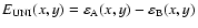 ${E_{{\rm UNI}}(x,y)=\varepsilon _{\rm A}(x,y) - \varepsilon _{\rm B}(x,y)}$