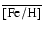 $\overline {{\rm [Fe/H]}}\ \ $