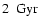 $2~{\rm ~Gyr}$