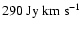 $290 ~{\rm Jy~km~s^{-1}}$