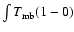 $\int{T_{\rm mb}(1-0)}$