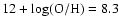 $12+\log\rm (O/H)=8.3$