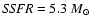 ${\it SSFR}=5.3~M_{\odot}$