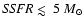 ${\it SSFR} \mathrel{\hbox{\rlap{\hbox{\lower4pt\hbox{$\sim$ }}}\hbox{$<$ }}}5~M_{\odot}$