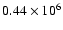 $0.44\times10^6$