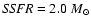 ${\it SSFR}=2.0~M_{\odot}$
