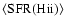 $\langle {\rm SFR(H {\sc ii})} \rangle$