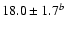 $18.0\pm1.7^{b}$