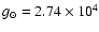 $g_\odot = 2.74 \times 10^4$