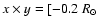 $x\times y=[-0.2~ R_\odot$