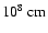 $10^8~{\rm cm}$