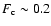 $F_{\rm c} \sim 0.2$