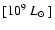 $[10^9~\mbox{$L_\odot$ }]$