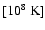 $[10^8\mbox{\ K}]$