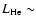 $L_{\rm He} \sim$