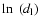 $\ln~(d_{\rm l})$