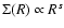 $\Sigma(R) \propto R^{s}$