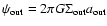 $\psi_{\rm out}=2 \pi G \Sigma_{\rm out}a_{\rm out}$