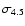 $\sigma_{4.5}$