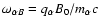 $\omega_{\alpha B} = q_{\alpha}B_0/m_{\alpha}c$