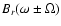 $B_{r}(\omega\pm\Omega)$