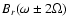 $B_{r}(\omega\pm 2\Omega)$