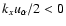 $k_xu_{\alpha}/2<0$