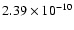 $2.39\times10^{-10}$