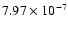 $7.97\times10^{-7}$