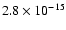 $2.8\times10^{-15}$