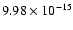 $9.98\times10^{-15}$