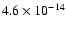 $4.6\times10^{-14}$